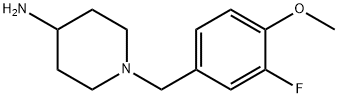 1-[(3-fluoro-4-methoxyphenyl)methyl]piperidin-4-amine Structure