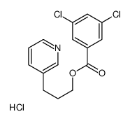3-pyridin-3-ylpropyl 3,5-dichlorobenzoate,hydrochloride Structure