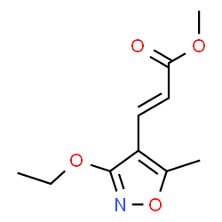 2-Propenoicacid,3-(3-ethoxy-5-methyl-4-isoxazolyl)-,methylester,(2E)-(9CI)结构式