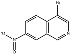 4-溴-7-硝基异喹啉结构式