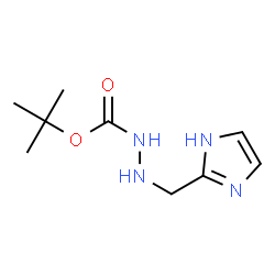 Hydrazinecarboxylic acid, 2-(1H-imidazol-2-ylmethyl)-, 1,1-dimethylethyl ester结构式