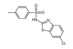 N-(6-chloro-1,3-benzothiazol-2-yl)-4-methylbenzenesulfonamide结构式