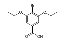 4-bromo-3,5-diethoxybenzoic acid结构式