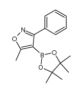 5-methyl-3-phenyl-4-(4,4,5,5-tetramethyl[1.3.2]dioxaborolan-2-yl)-isoxazole Structure