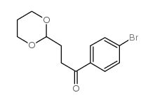 4'-BROMO-3-(1,3-DIOXAN-2-YL)PROPIOPHENONE结构式