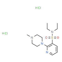 3-Pyridinesulfonamide, N,N-diethyl-2-(4-methyl-1-piperazinyl)-, dihydr ochloride picture