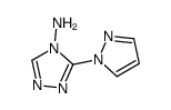 4H-1,2,4-Triazol-4-amine, 3-(1H-pyrazol-1-yl)- (9CI) Structure
