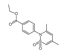 4-(3,5-dimethyl-1,1-dioxo-1H-λ6-[1,2]thiazin-2-yl)-benzoic acid ethyl ester Structure