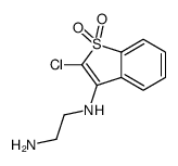 N'-(2-chloro-1,1-dioxo-1-benzothiophen-3-yl)ethane-1,2-diamine结构式