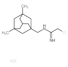 2-chloro-N-[(3,5-dimethyl-1-adamantyl)methyl]ethanimidamide结构式