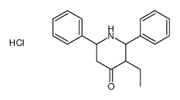 3-ethyl-2,6-diphenylpiperidin-4-one,hydrochloride结构式