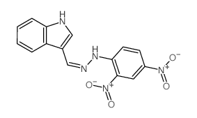 2-(2,4-dinitrophenyl)-1-(indol-3-ylidenemethyl)hydrazine Structure