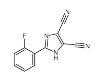 2-(2-fluorophenyl)-1H-imidazole-4,5-dicarbonitrile结构式