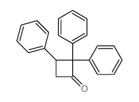2,2,3-triphenylcyclobutan-1-one结构式