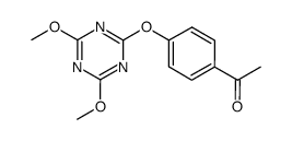 1-(4-((4,6-dimethoxy-1,3,5-triazin-2-yl)oxy)phenyl)ethanone Structure