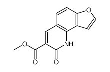 methyl 2-oxo-1,2-dihydrofuro[2,3-h]quinoline-3-carboxylate结构式