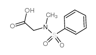 2-(N-methylphenylsulfonamido)acetic acid structure