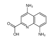 4,8-Diamino-2-quinolinecarboxylic acid Structure