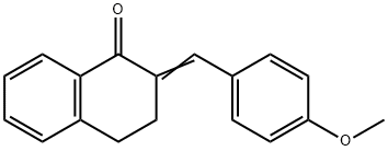2-(4-methoxybenzylidene)-1-tetralone Structure