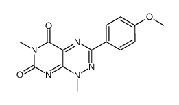 3-(4-methoxyphenyl)-1,6-dimethylpyrimido[5,4-e][1,2,4]triazine-5,7(1H,6H)-dione结构式