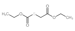 Ethyl [(ethoxycarbonyl)sulphanyl]acetate Structure