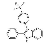 2-phenyl-3-[4-(trifluoromethyl)phenyl]-1H-indole Structure