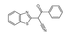 2-benzothiazol-2-yl-3-oxo-3-phenyl-propionitrile Structure