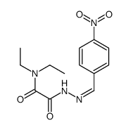N',N'-diethyl-N-[(E)-(4-nitrophenyl)methylideneamino]oxamide结构式