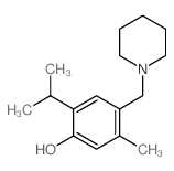 5-methyl-4-(1-piperidylmethyl)-2-propan-2-yl-phenol Structure