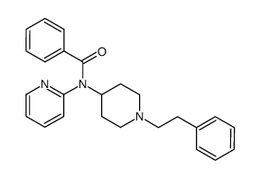 N-(1-phenethylpiperidin-4-yl)-N-(pyridin-2-yl)benzamide结构式