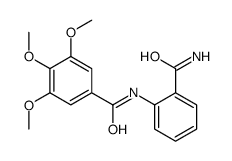 N-(2-carbamoylphenyl)-3,4,5-trimethoxybenzamide结构式