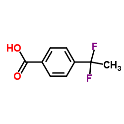4-(1,1-二氟乙基)苯甲酸结构式