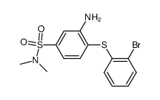 3-amino-4-[(2-bromophenyl)thio]-N,N-dimethylbenzenesulfonamide Structure