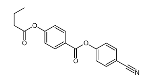 4-(Butyryloxy)benzoic acid 4-cyanophenyl ester structure