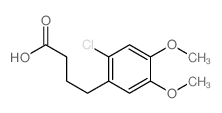 4-(2-chloro-4,5-dimethoxy-phenyl)butanoic acid Structure
