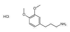 3-(3,4-dimethoxyphenyl)propan-1-amine,hydrochloride Structure