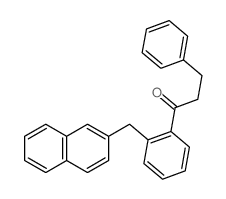 1-[2-(naphthalen-2-ylmethyl)phenyl]-3-phenyl-propan-1-one structure