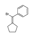 (bromo(cyclopentylidene)methyl)benzene结构式