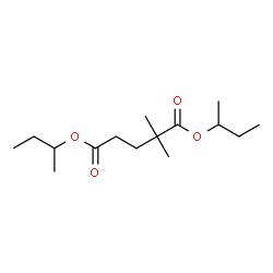 2,2-Dimethylpentanedioic acid bis(1-methylpropyl) ester Structure