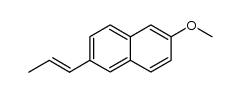 1-(6-methoxy-2-naphthyl)-1-propene结构式