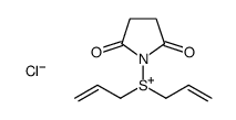 (2,5-dioxopyrrolidin-1-yl)-bis(prop-2-enyl)sulfanium,chloride结构式