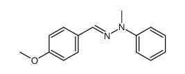 p-methoxybenzaldehyde methyl(phenyl)hydrazone结构式