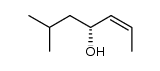 (R)-6-methyl-hept-2c-en-4-ol Structure