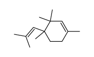 1,3,3,4-tetramethyl-4-(2-methylprop-1-en-1-yl)cyclohex-1-ene结构式
