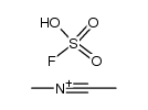 fluorosulfonate de N-methylacetonitrilium Structure