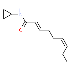 cyclopropyl (E,Z)-2,6-nonadienamide结构式