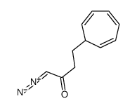 4-cyclohepta-2,4,6-trien-1-yl-1-diazoniobut-1-en-2-olate结构式