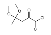 1,1-dichloro-4,4-dimethoxypentan-2-one Structure