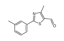 4-methyl-2-(3-methylphenyl)-1,3-thiazole-5-carbaldehyde Structure