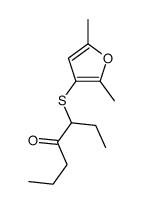 3-(2,5-dimethylfuran-3-yl)sulfanylheptan-4-one结构式